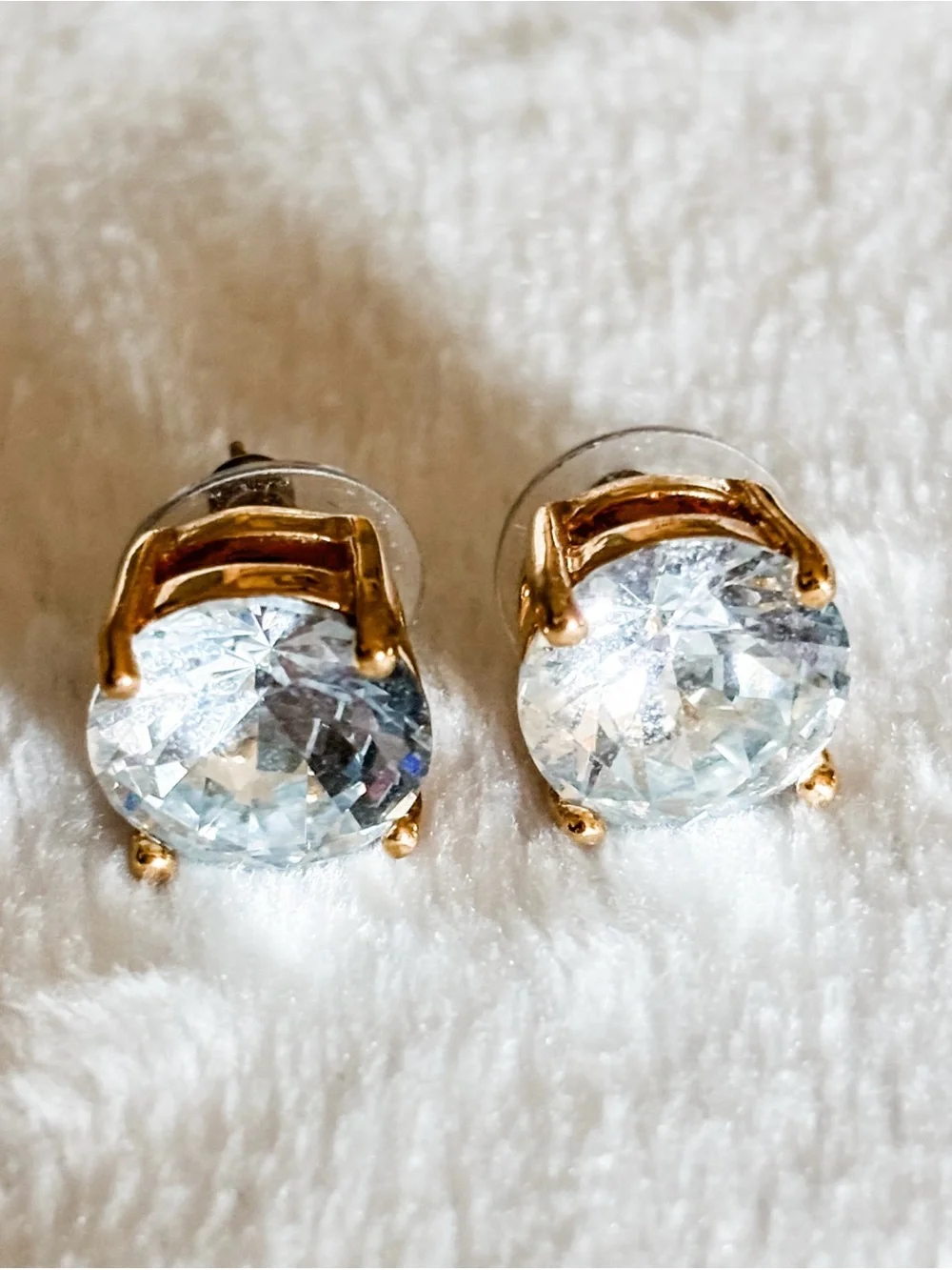 Kate Spade Crystal Gumdrop Earrings - Gold
